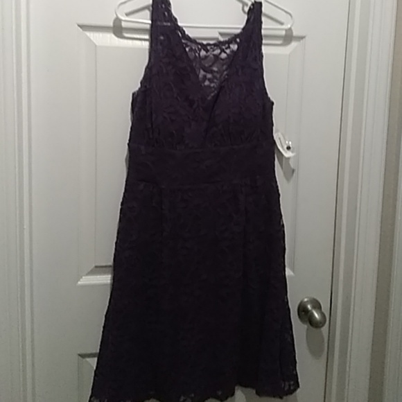 Dress Barn Dresses & Skirts - Lovely purple lace  semi-formal dress size 10